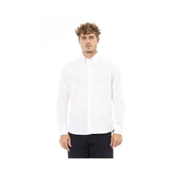 Baldinini Trend Gray Cotton Men Shirt main image 0